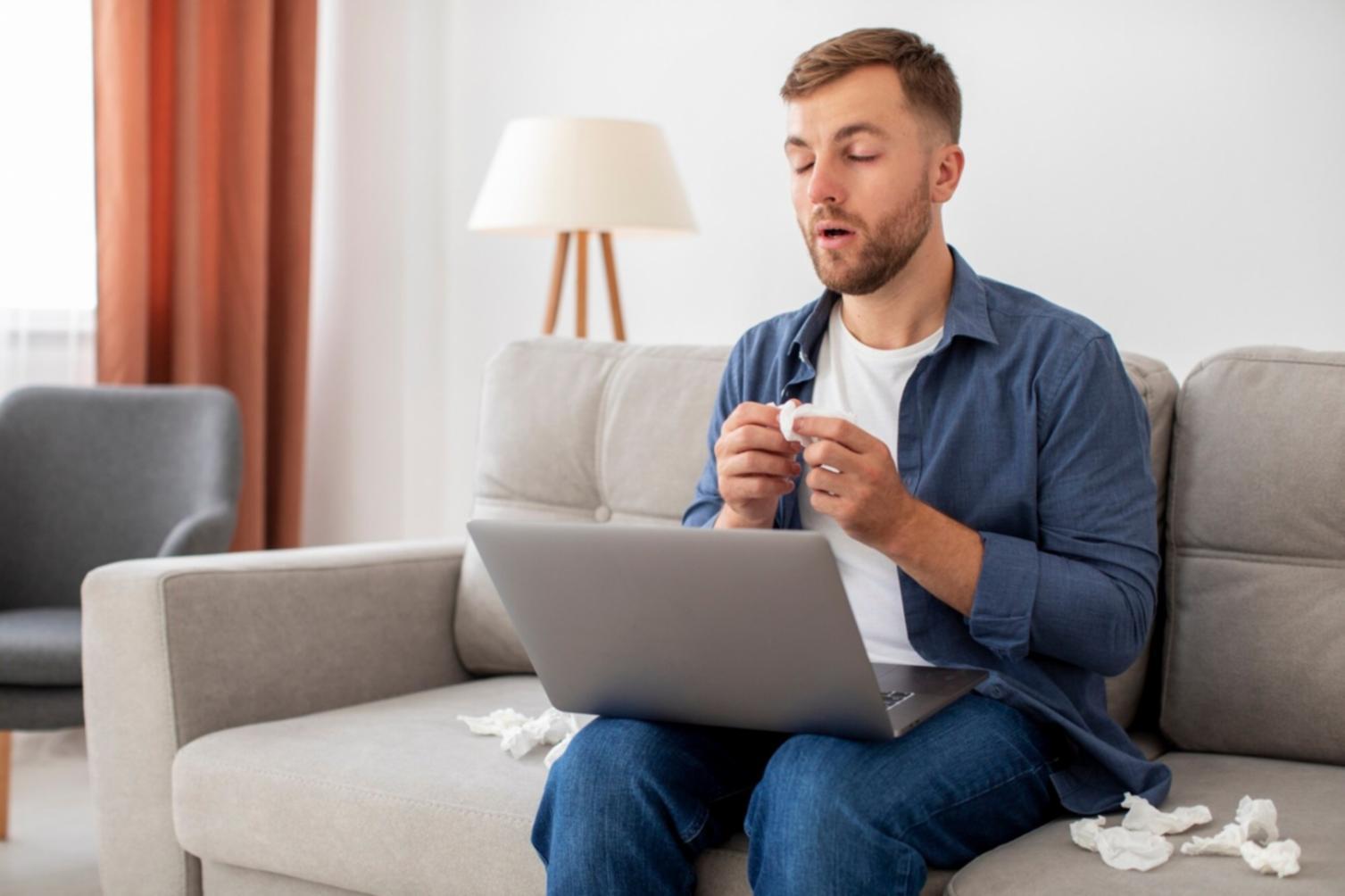 Professional reviewing financial reports on tablet