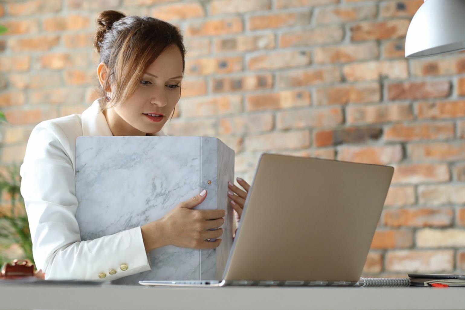 Modern office workspace showing collaborative business environment